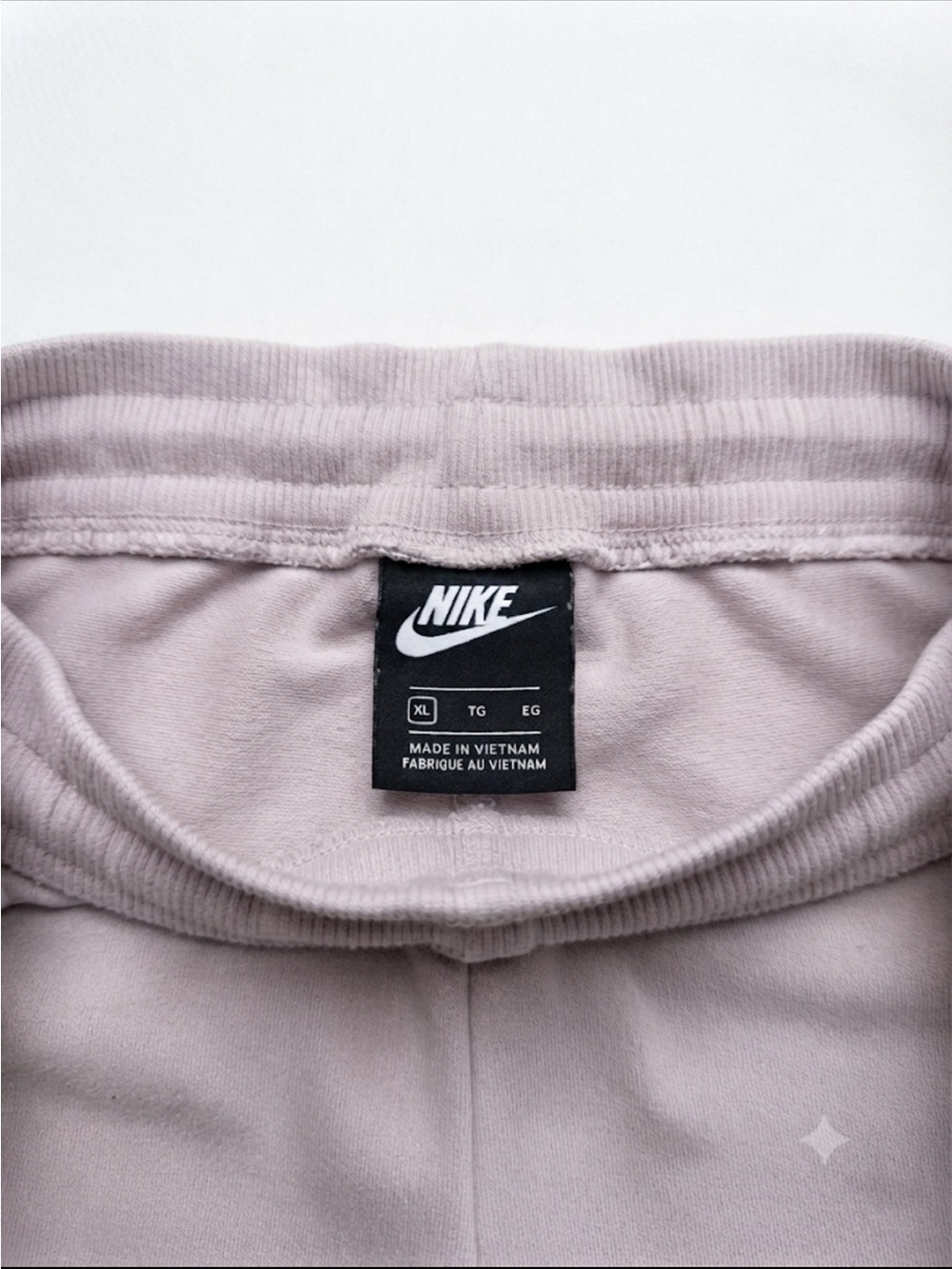 Nike Light Pink Track Joggers with Logo Tag
